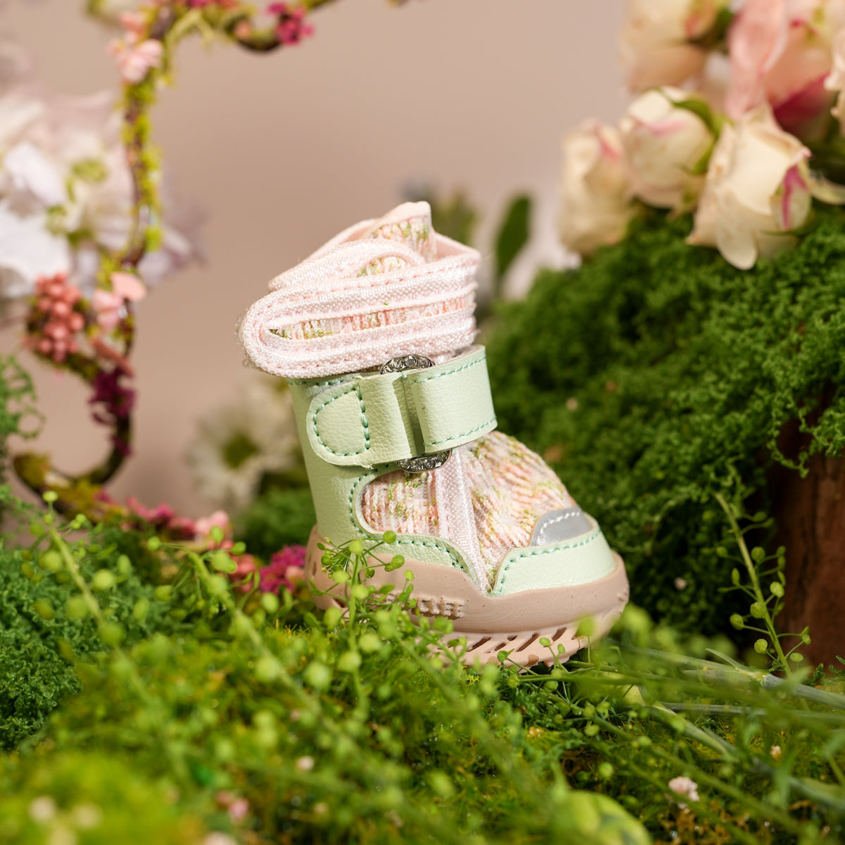 Breathable Dog Shoes for Hot Pavement-Blooming Meadow Style
