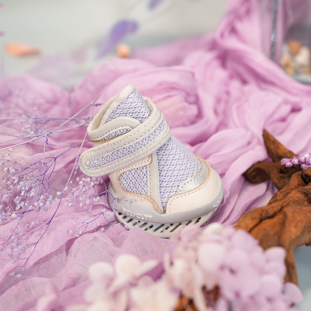 Breathable Dog Shoes for Hot Pavement-Soft Lavender Gray Style
