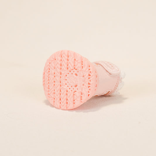 Breathable Dog Shoes for Hot Pavement-Pearl Pink Ballet Style