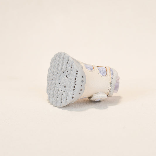 Breathable Dog Shoes for Hot Pavement-Soft Lavender Gray Style