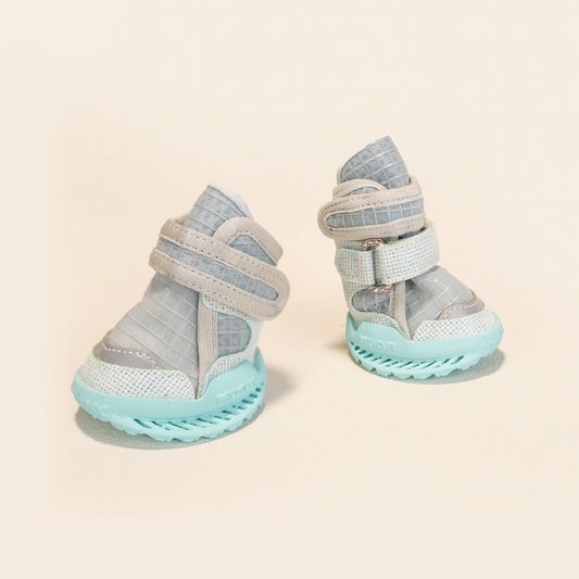 Breathable Dog Shoes for Hot Pavement-Sea Salt Mist Blue Style