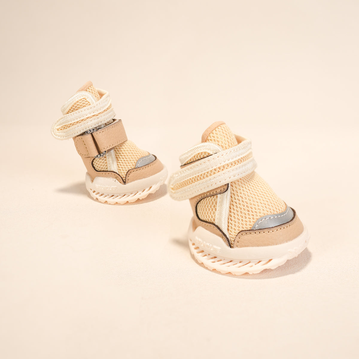 Breathable Dog Shoes for Hot Pavement-Oat Milk Khaki Style