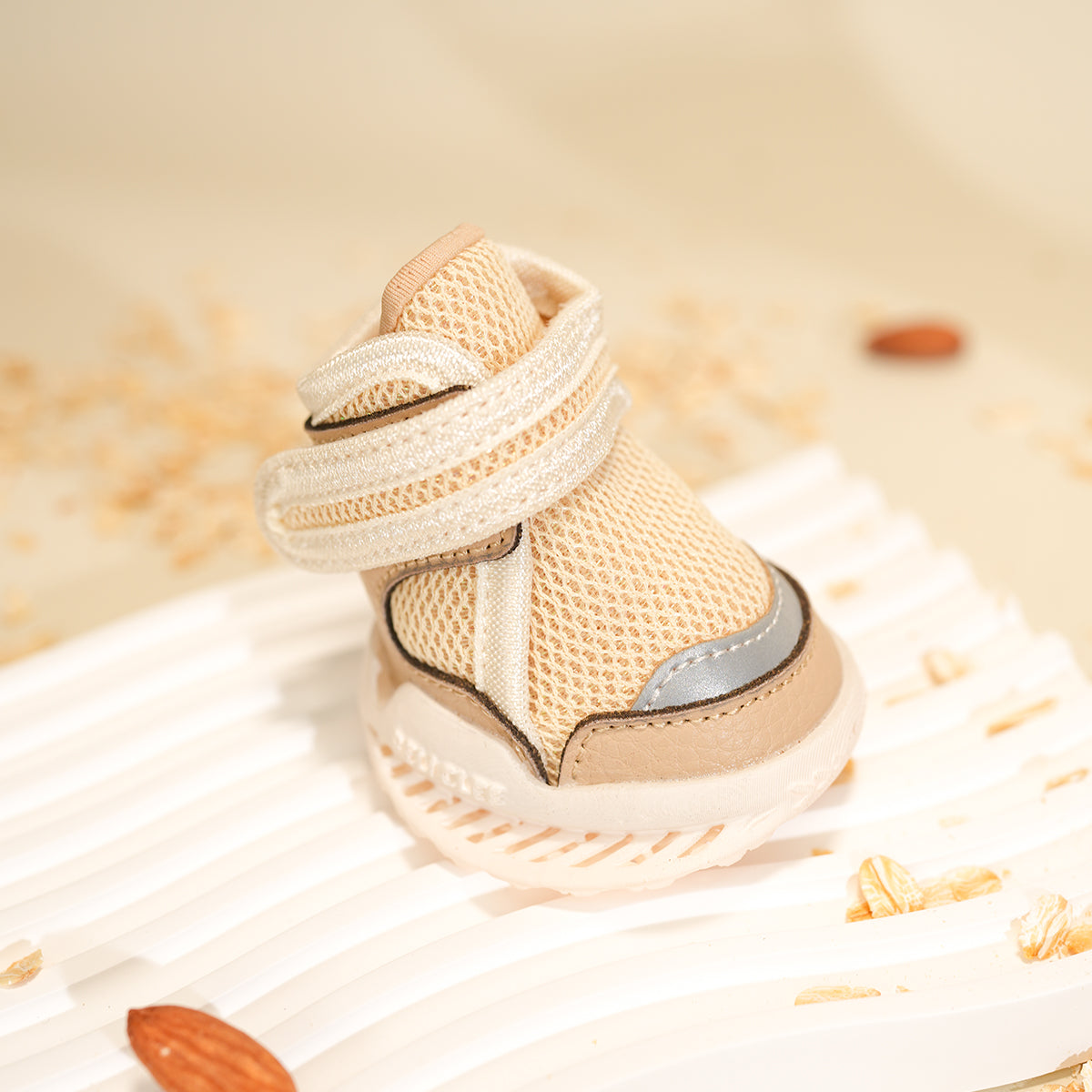 Breathable Dog Shoes for Hot Pavement-Oat Milk Khaki Style