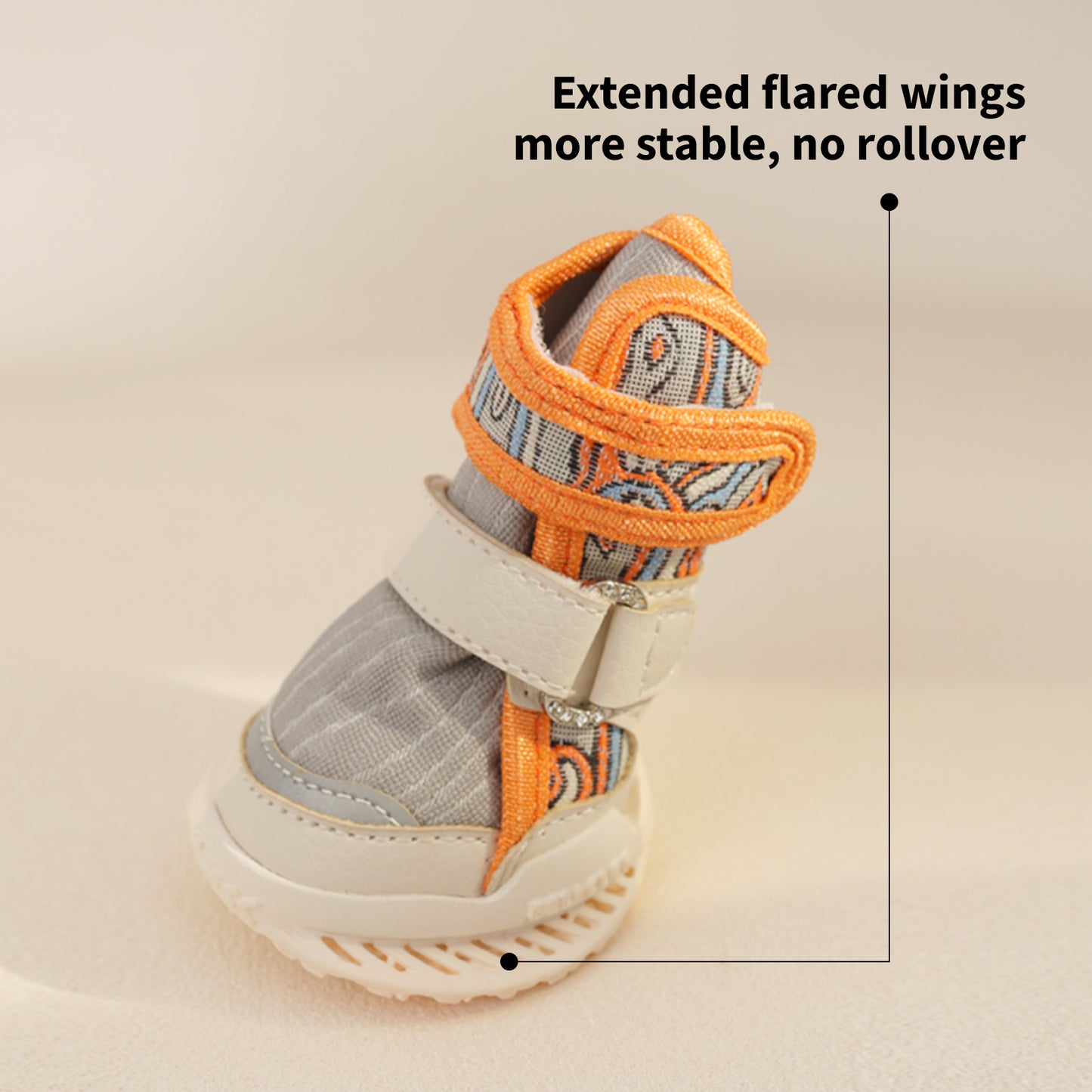 Reathable Sole Dog Shoes-CityLuxury-Luck Orange