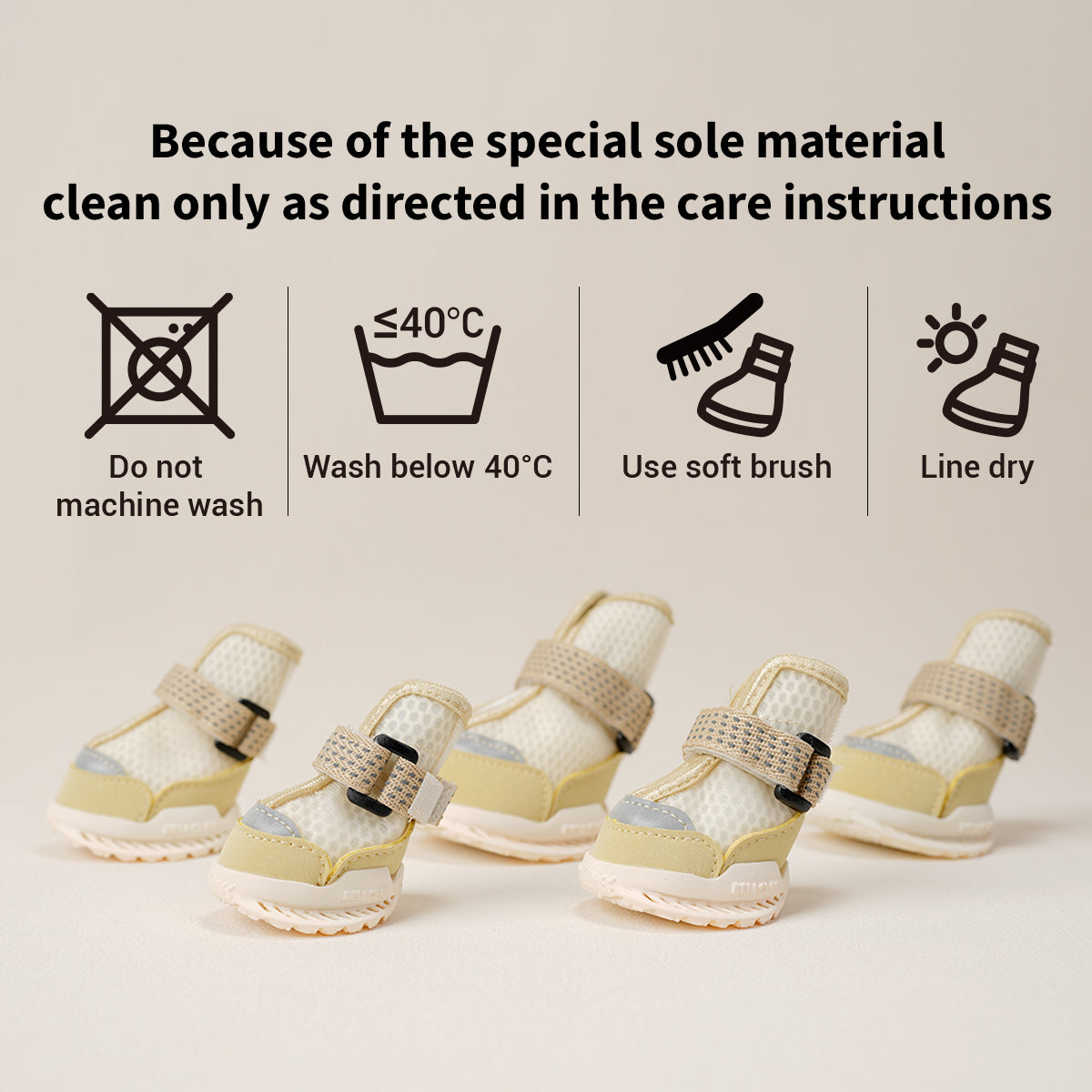 Reathable Sole Dog Shoes-City Walk