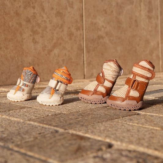 Reathable Sole Dog Shoes-CityLuxury-Luck Orange
