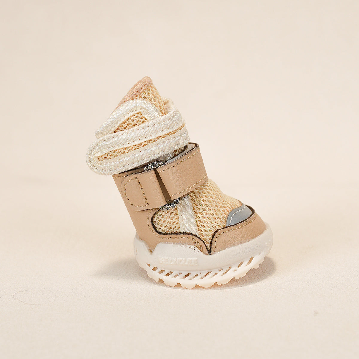 Breathable Dog Shoes for Hot Pavement-Oat Milk Khaki Style