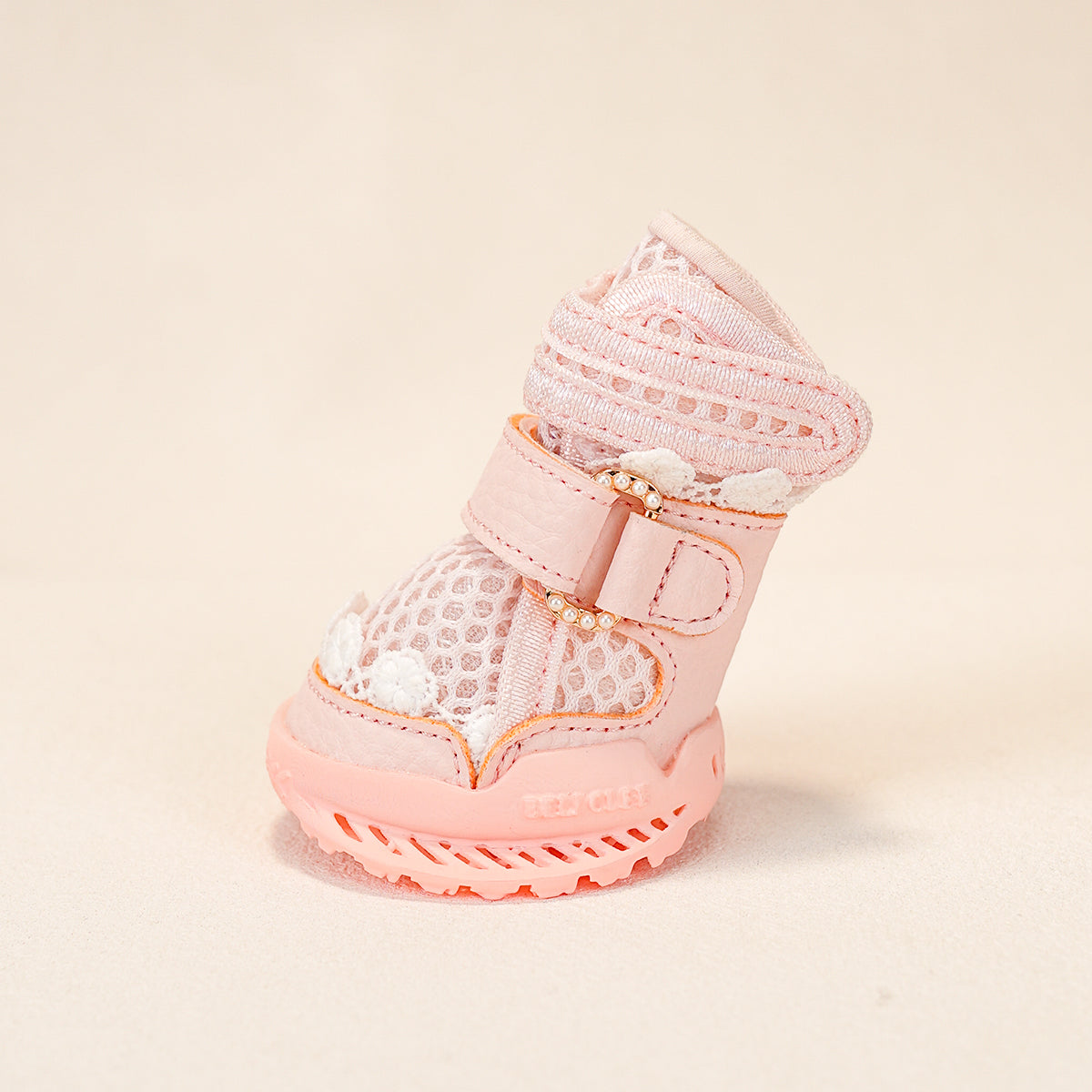 Breathable Dog Shoes for Hot Pavement-Pearl Pink Ballet Style